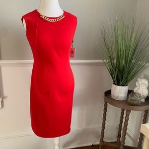Calvin Klein Red Dress size 6